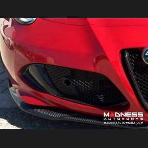 Alfa Romeo 4C Carbon Fiber Front Grille Insert Trim Set - Red Candy